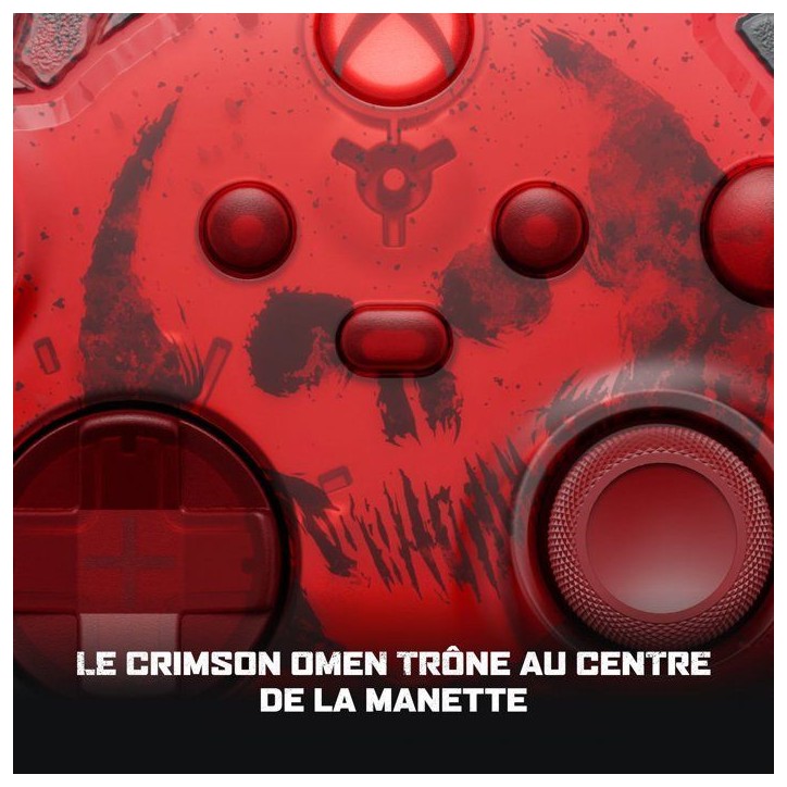 Manette sans fil – Xbox – Édition limitée Gears Of War – Sans fil – Compatible Xbox Series X|S, Xbox One, PC et Cloud Manette sans fil – Xbox – Édition limitée Gears Of War – Sans fil – Compatible Xbox Series X|S, Xbox One, PC et Cloud
