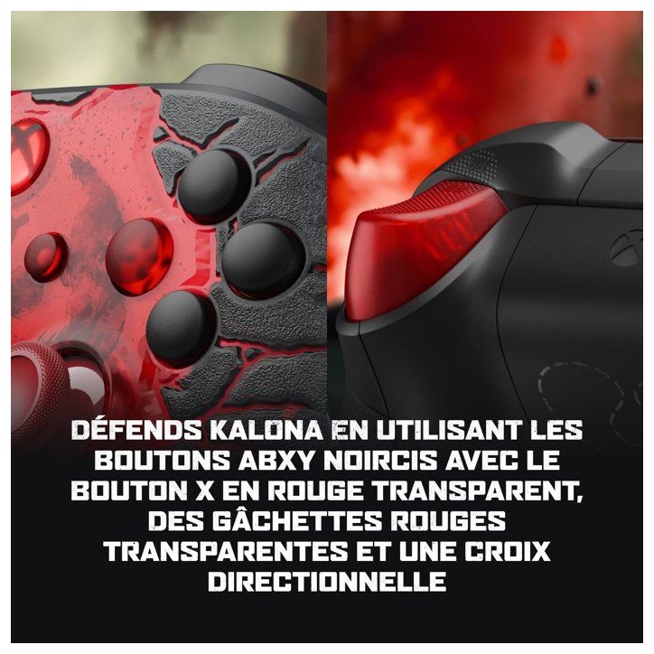 Manette sans fil – Xbox – Édition limitée Gears Of War – Sans fil – Compatible Xbox Series X|S, Xbox One, PC et Cloud Manette sans fil – Xbox – Édition limitée Gears Of War – Sans fil – Compatible Xbox Series X|S, Xbox One, PC et Cloud