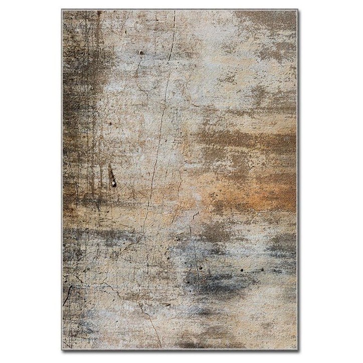 Tapis 120 x 180 cm - polyester - Hauteur de poil : 2 mm - Poids : 740 gr/m² - Revers anti-dérapant - Mousse laminée