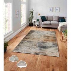 Tapis 120 x 180 cm - polyester - Hauteur de poil : 2 mm - Poids : 740