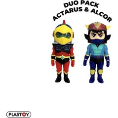 Duo figurines - PLASTOY - Goldorak Alcor et Actarus - Plastique - 7 cm