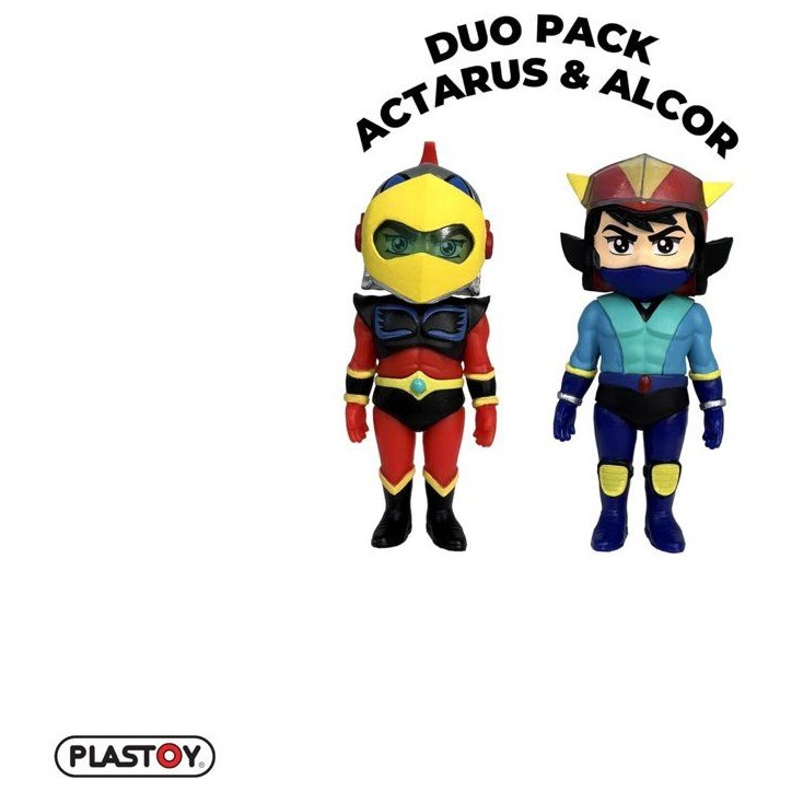 Duo figurines - PLASTOY - Goldorak Alcor et Actarus - Plastique - 7 cm