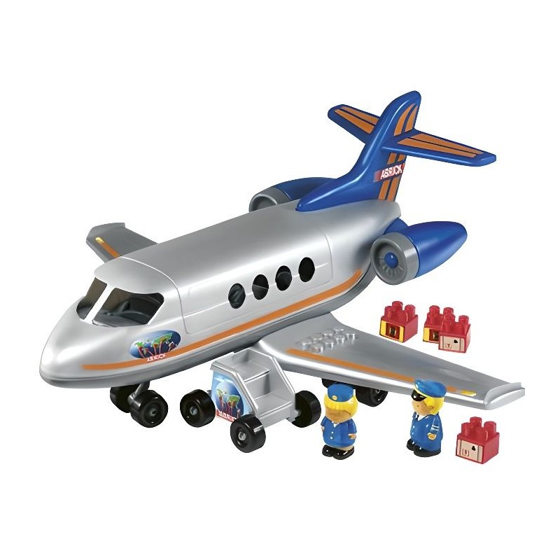 Avion Abrick - Ecoiffier - Jouet 1er âge - Garçon & fille - A partir Avion Abrick - Ecoiffier - Jouet 1er âge - Garçon & fille - A partir