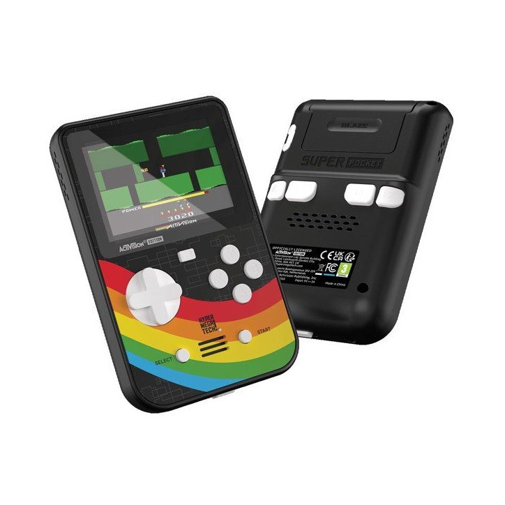 Console rétro portable - HyperMegaTech! - Super Pocket Activision - 34 jeux inclus - Classiques des années 80 - River Raid, H. Console rétro portable - HyperMegaTech! - Super Pocket Activision - 34 jeux inclus - Classiques des années 80 - River Raid, H.