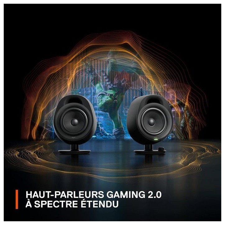 Enceintes d'ordinateur - STEELSERIES - Arena 3 - 4 pouces Enceintes d'ordinateur - STEELSERIES - Arena 3 - 4 pouces
