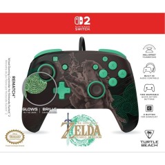 Manette de gaming Nintendo Switch 2 Rematch filaire - The Legend of Zelda