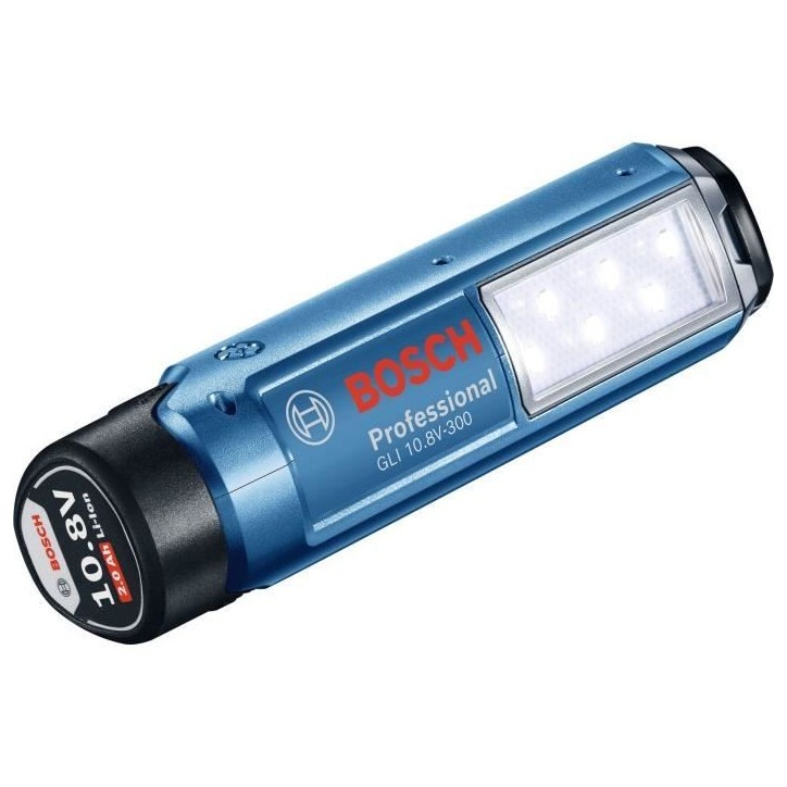 Lampe Bosch Professional GLI 12V-300 sans batterie 6 LEDS - 300 lumens - jusqu'a 9h d'éclairage - 06014A1000