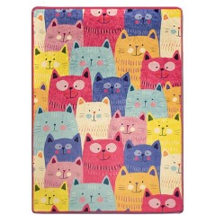 Tapis enfant 120 x 180 cm - Polyester - Hauteur poil : 8 mm - 700 gr/m