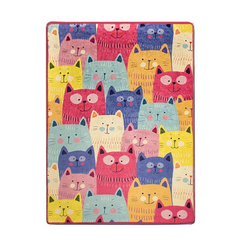 Tapis enfant 120 x 180 cm - Polyester - Hauteur poil : 8 mm - 700 gr/m