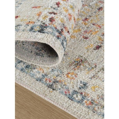 Tapis 120 x 180 cm - polypropylène/coton - Hauteur de poil : 6 mm - Poids : 1525 gr/m² - Non lavable en machine