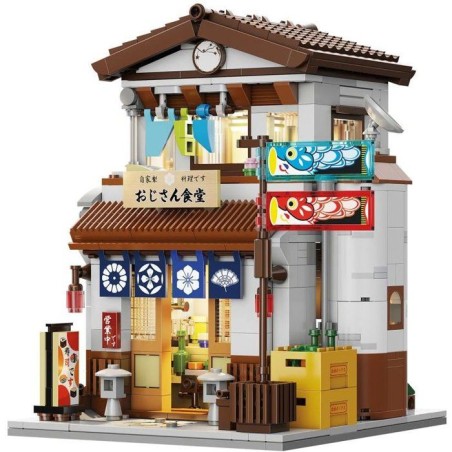 CADA Bâtiments - Jeu de construction - Cantine Japonaise - 861 pièce