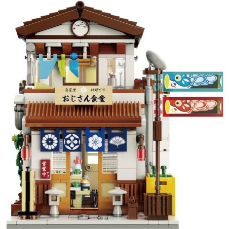 CADA Bâtiments - Jeu de construction - Cantine Japonaise - 861 pièces - Dès 14 ans - LED inclus