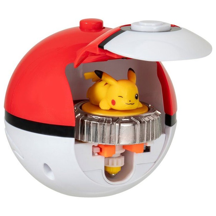 Arène de combat Pokémon - POKEMON - Pikachu et Mew - 2 toupies - 2 lanceurs