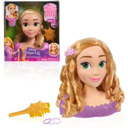 Tête à coiffer - DISNEY Princess - Raiponce - 6 accessoires - Dès 3