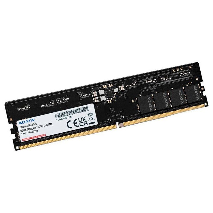 Barrette mémoire PC - ADATA - STANDARD - 8 Go DDR5 - U-DIMM - 5600 MHz CL46 Barrette mémoire PC - ADATA - STANDARD - 8 Go DDR5 - U-DIMM - 5600 MHz CL46