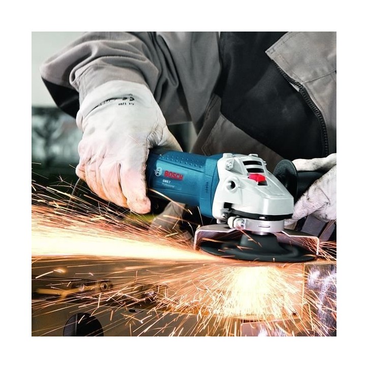 Bosch Professional Meuleuse d'angle GWS750 - 125mm - 750W - Métal - 11000 tours/min