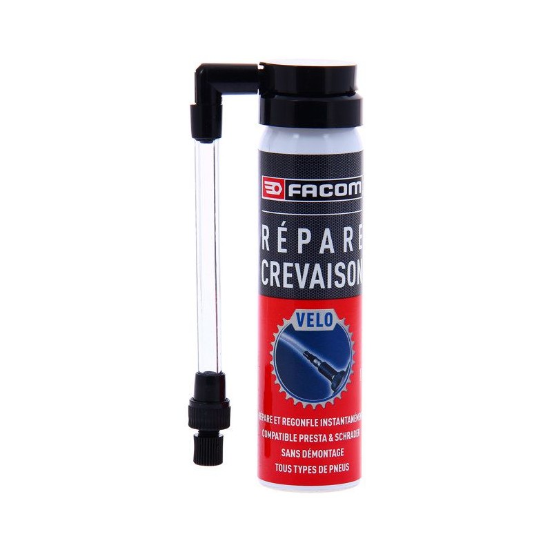 Répare-crevaison vélo - FACOM - 006092 - 75 ml - Répare et regonfle