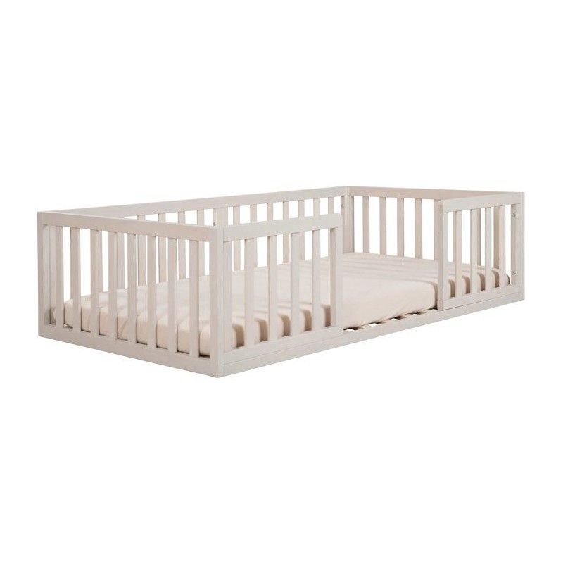 Lit Montessori au sol 70 x 140 cm - ROBA - Bodenbett - Stone Washed /