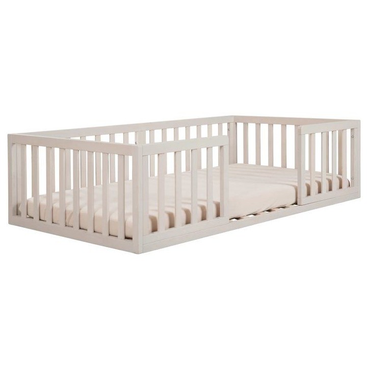 Lit Montessori au sol 70 x 140 cm - ROBA - Bodenbett - Stone Washed / Écru Lit Montessori au sol 70 x 140 cm - ROBA - Bodenbett - Stone Washed / Écru