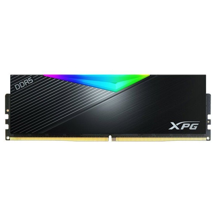 Barrette mémoire PC - ADATA - LANCER RGB - 16 Go DDR5 - U-DIMM - 6000 MHz CL40 Noir Barrette mémoire PC - ADATA - LANCER RGB - 16 Go DDR5 - U-DIMM - 6000 MHz CL40 Noir