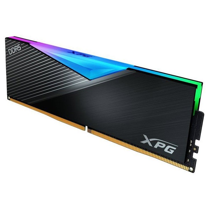 Barrette mémoire PC - ADATA - LANCER RGB - 16 Go DDR5 - U-DIMM - 6000 MHz CL40 Noir Barrette mémoire PC - ADATA - LANCER RGB - 16 Go DDR5 - U-DIMM - 6000 MHz CL40 Noir