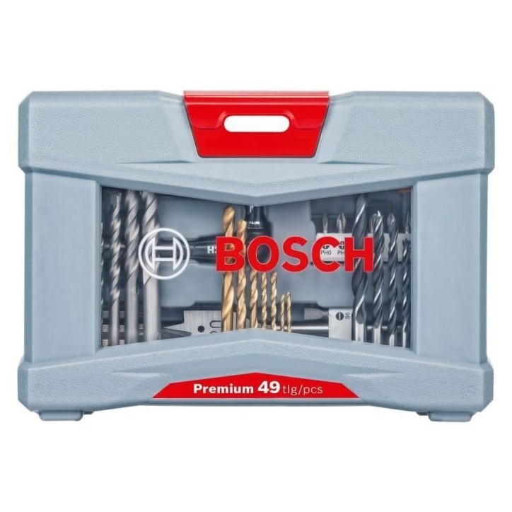 Coffret d'accessoires Premium pour le perçage et le vissage (49 pcs) - BOSCH
