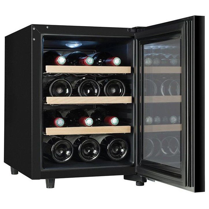 Cave à vin de service - CLIMADIFF - CUVEE12 - 12 bouteilles - Classe E - 34,5 x 46 x 48 cm - Noir