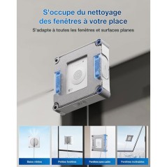 ECOVACS WINBOT W2S - Robot Nettoyage de vitres - Nettoyage Intelligent Bord à Bord avec Brosse TruEdge - Pulvérisateur d'eau 3