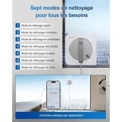 ECOVACS WINBOT W2S - Robot Nettoyage de vitres - Nettoyage Intelligent