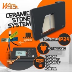 Radiateur fixe à inertie céramique - 1000 W - WARMTECH - WTZEUS10-N