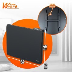 Radiateur fixe à inertie céramique - 1000 W - WARMTECH - WTZEUS10-N