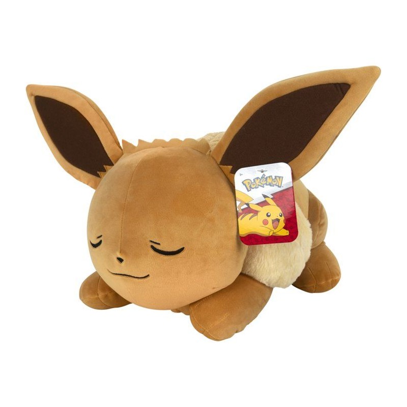Peluche dormante Pokémon Évoli - POKEMON - 45 cm - position endormie