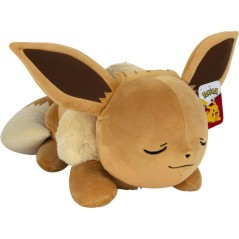 Peluche dormante Pokémon Évoli - POKEMON - 45 cm - position endormie - ultra douce