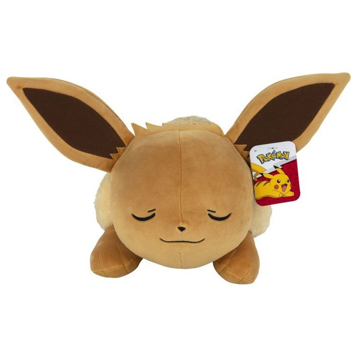 Peluche dormante Pokémon Évoli - POKEMON - 45 cm - position endormie - ultra douce