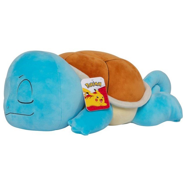 Peluche dormante Pokémon Carapuce - POKEMON - 45 cm - position endormie - ultra douce
