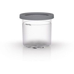 Lot de 2 pots avec couvercles pour machines à glaces NINJA – Compat