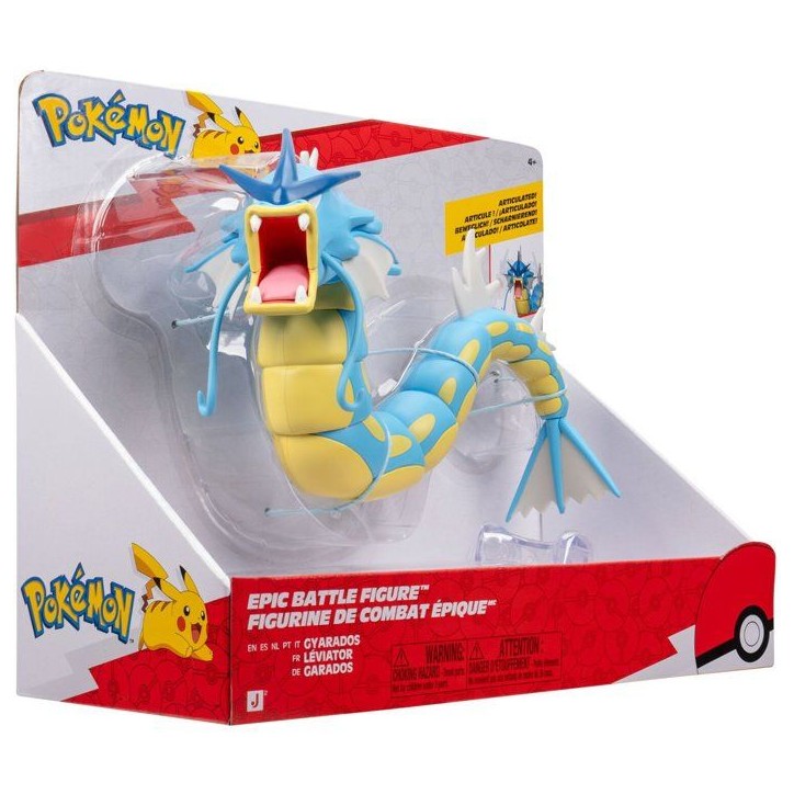 Figurine Pokémon Epic Battle Léviator - POKEMON - 30 cm - articulée - socle inclus