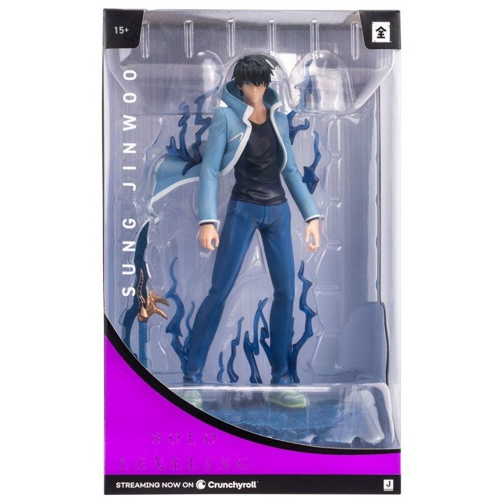 Figurine de collection - TOTAL ANIME - Sung Jinwoo - 23 cm - Solo Leveling - PVC premium