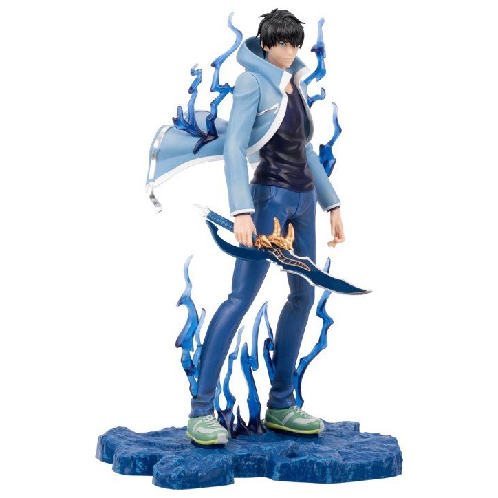 Figurine de collection - TOTAL ANIME - Sung Jinwoo - 23 cm - Solo Leveling - PVC premium
