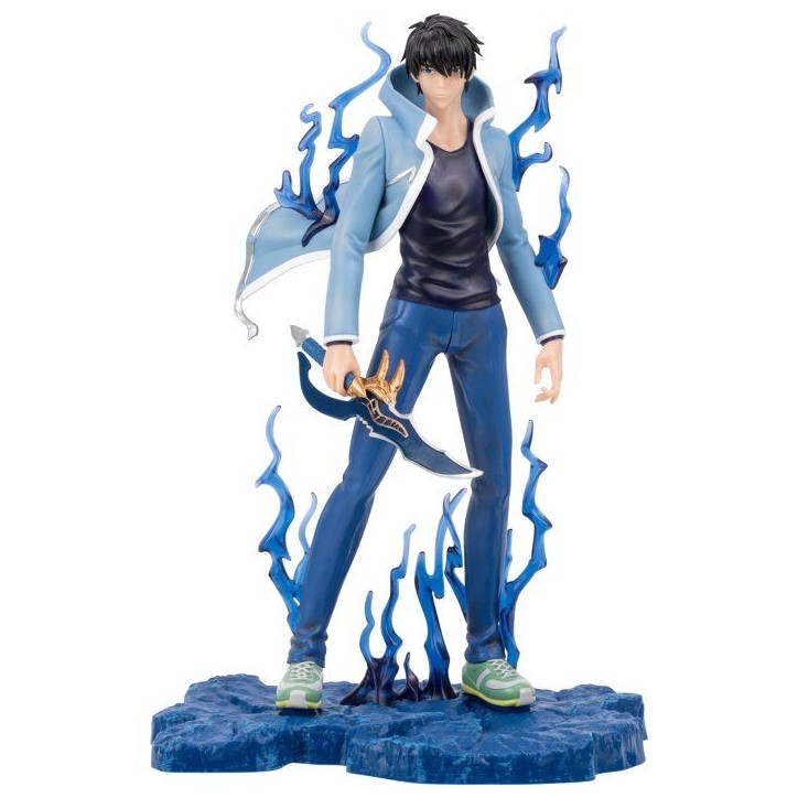 Figurine de collection - TOTAL ANIME - Sung Jinwoo - 23 cm - Solo Leveling - PVC premium