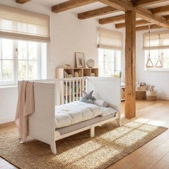 Lit combiné évolutif 70 x 140 cm - ROBA - Woodland Buddies - Blanc -
