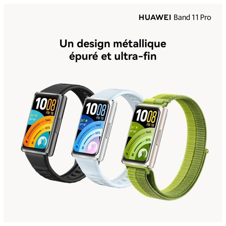 Bracelet Connecté - Huawei - Band 11 Pro - 1.62" - Bleu