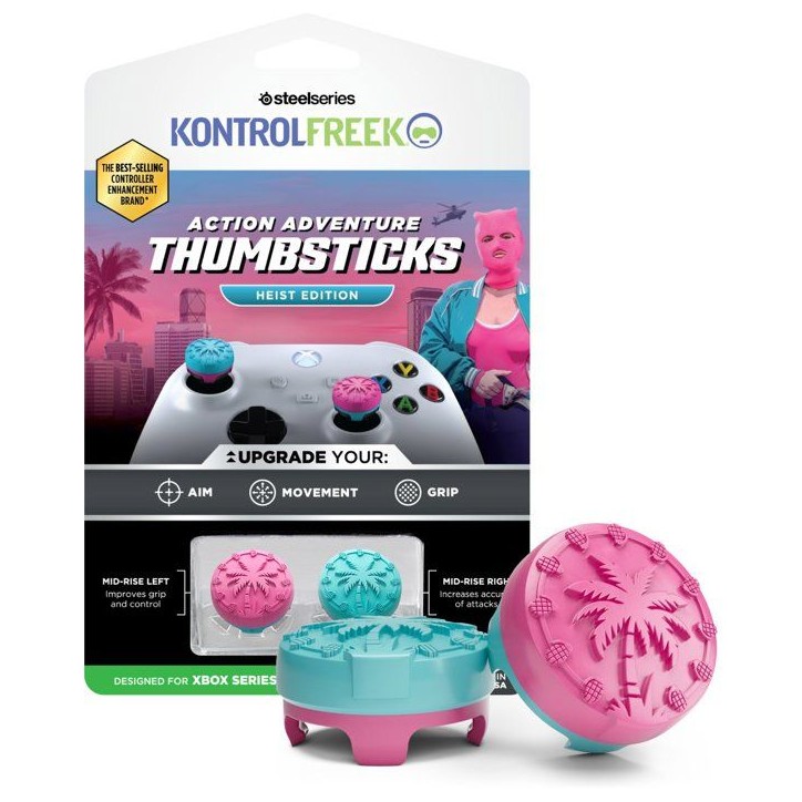Pack de 2 Thumbsticks - STEELSERIES - Kontrol Freek Heist Edition - Compatible Xbox Series X|S - Compatible Xbox One Pack de 2 Thumbsticks - STEELSERIES - Kontrol Freek Heist Edition - Compatible Xbox Series X|S - Compatible Xbox One