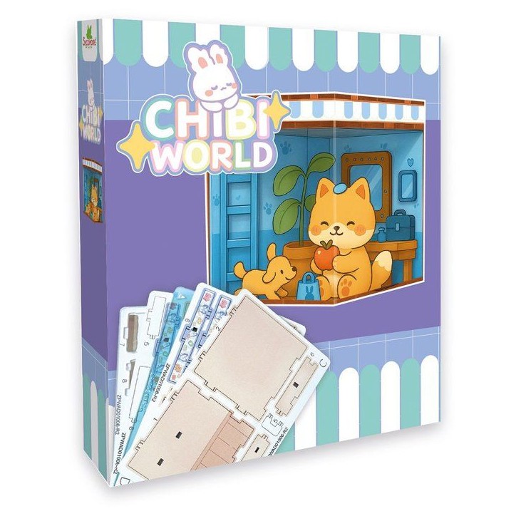 Coffret créatif miniature - SYCOMORE - Chibi Box Chien - Élément lumineux - Construction décorative Coffret créatif miniature - SYCOMORE - Chibi Box Chien - Élément lumineux - Construction décorative