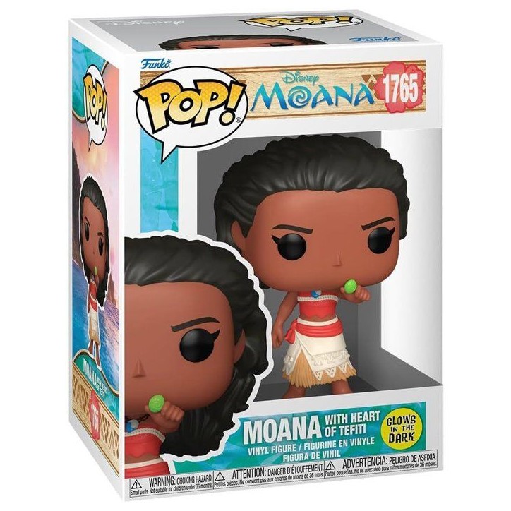 Figurine Funko Pop! - Disney - Vaiana avec le cœur de Tefiti Glow in the