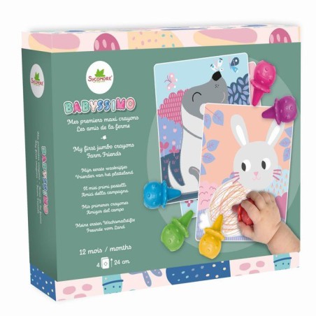 Coloriage premiers crayons - SYCOMORE - Babyssimo Amis de la Ferme - C