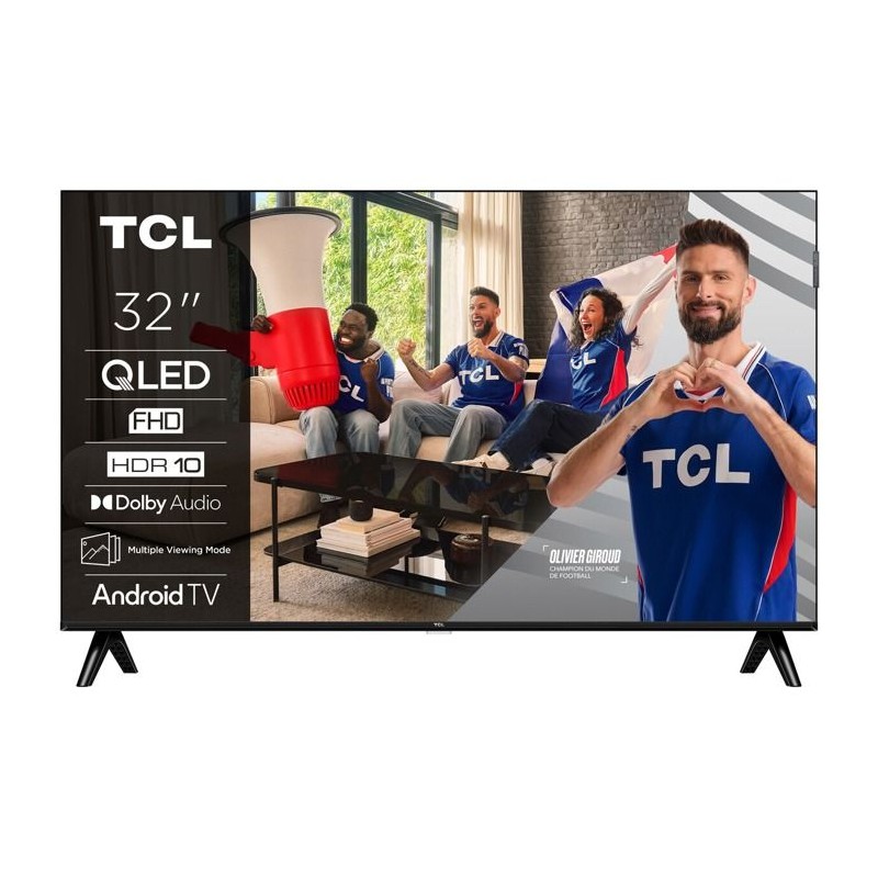TCL 3S25L - TV QLED 32" (81 cm) - Full HD 1920x1080 - HDR10 - Android
