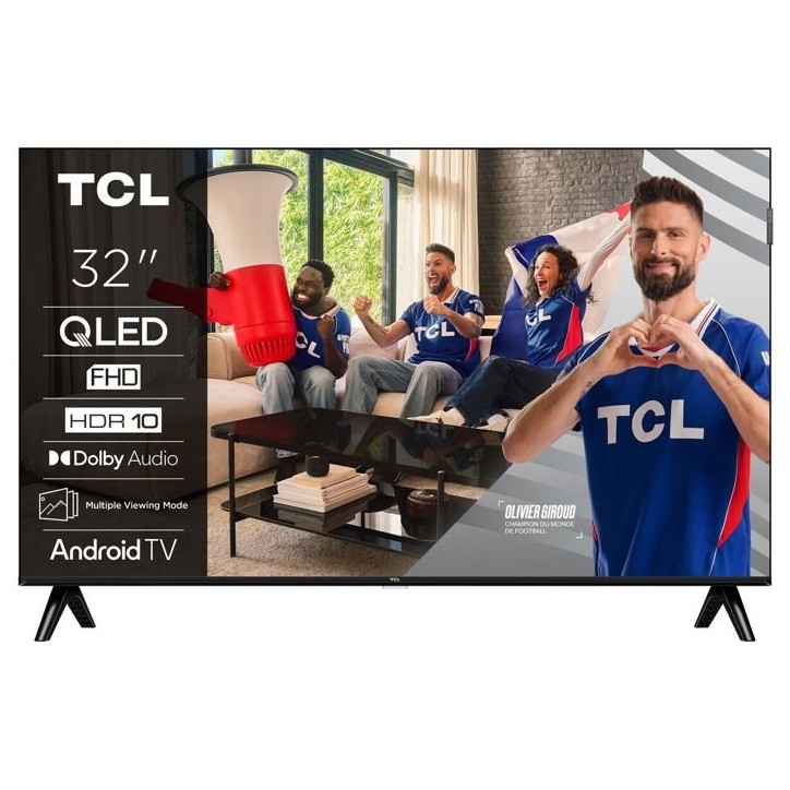 TCL 3S25L - TV QLED 32" (81 cm) - Full HD 1920x1080 - HDR10 - Android TV - 2xHDMI - WiFi TCL 3S25L - TV QLED 32" (81 cm) - Full HD 1920x1080 - HDR10 - Android TV - 2xHDMI - WiFi