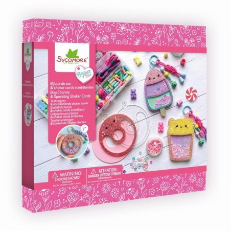 Coffret bijoux créatifs - SYCOMORE - Bijoux de Sacs Shake Cards Déli