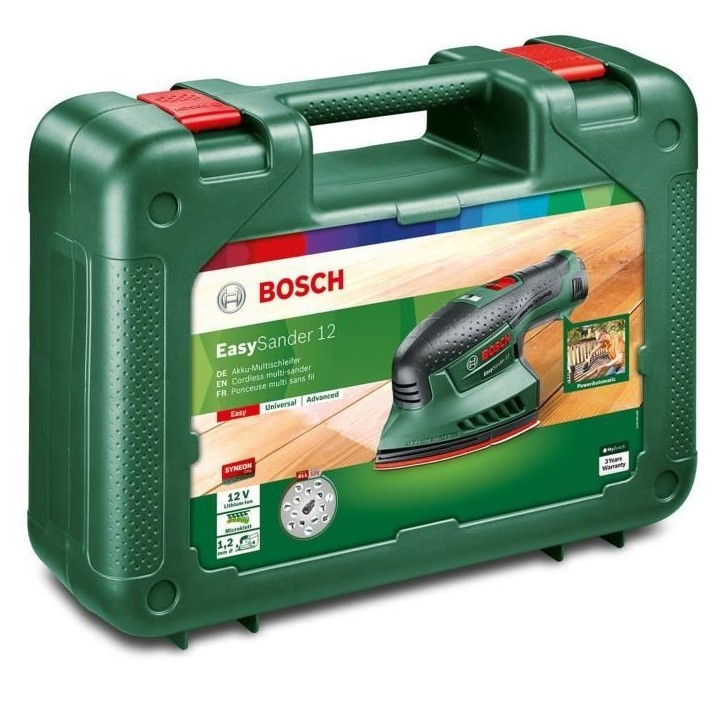BOSCH Ponceuse multi - EasySander 12 coffret 1x2,5Ah BOSCH Ponceuse multi - EasySander 12 coffret 1x2,5Ah